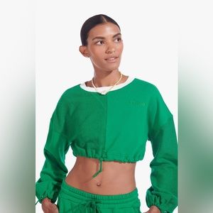 STAUD cropped bungee sweatshirt